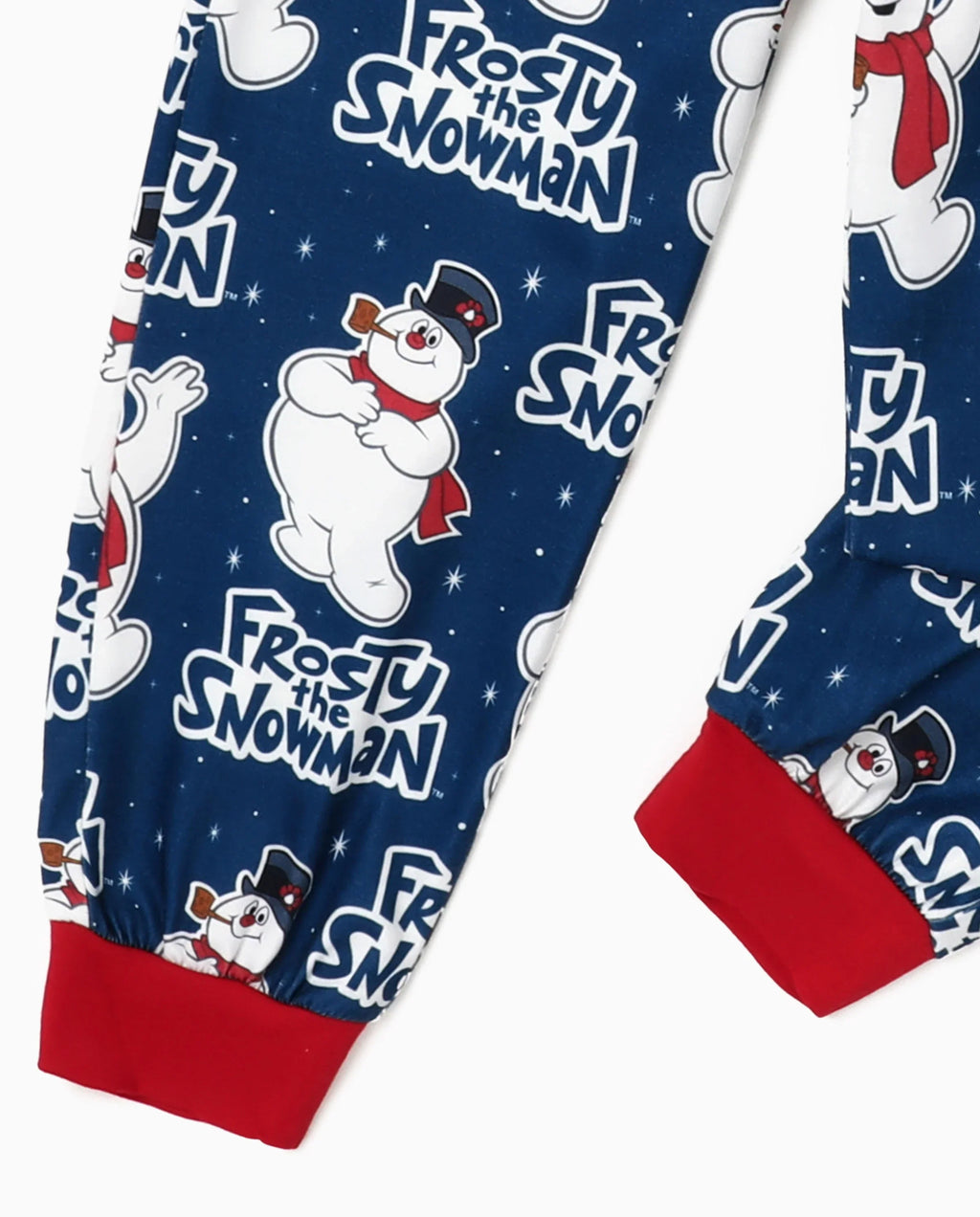 PatPat Frosty the Snowman Family Matching Christmas Pajamas Navy & Red