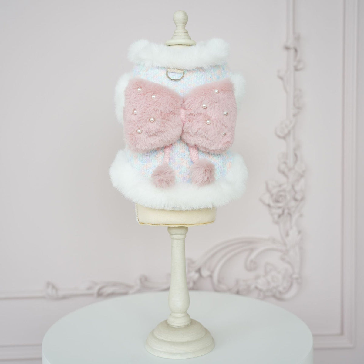 Furry Sweet Large Bow Dog Cat Jacket/Dress