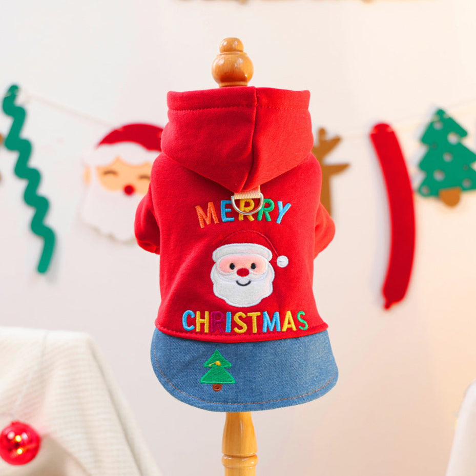 Christmas Tree Denim Dog Cat Dress/Jacket