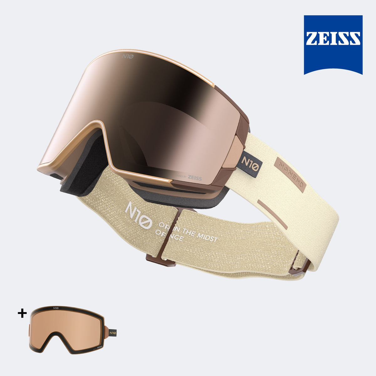 SNAP MASTER Zeiss HD Side-Open Magnetic Ski Goggles N10cs